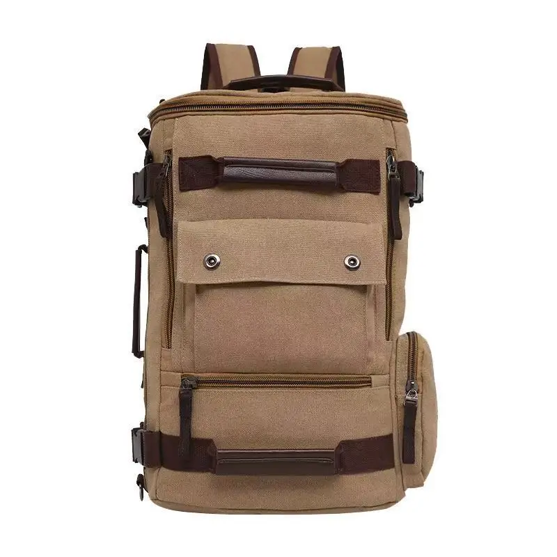 Men's Backpack Vintage Canvas Backpack School Bag Men's Travel Bags Large Capacity Backpack Laptop Backpack Bag High Qualityy