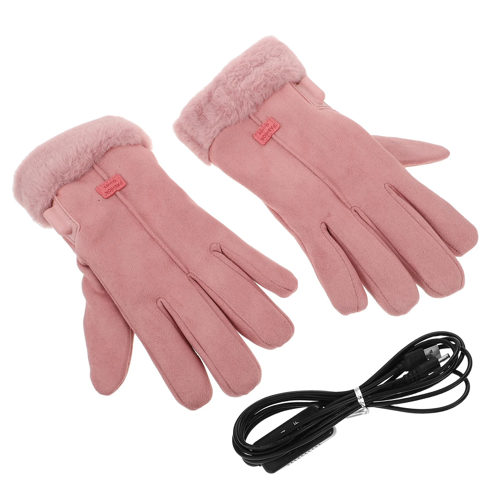 

1 Pair Rechargeable Heated For Women Electric Warm Winter Gloves With Heating Thermal Sport Gloves For Ski Cycling