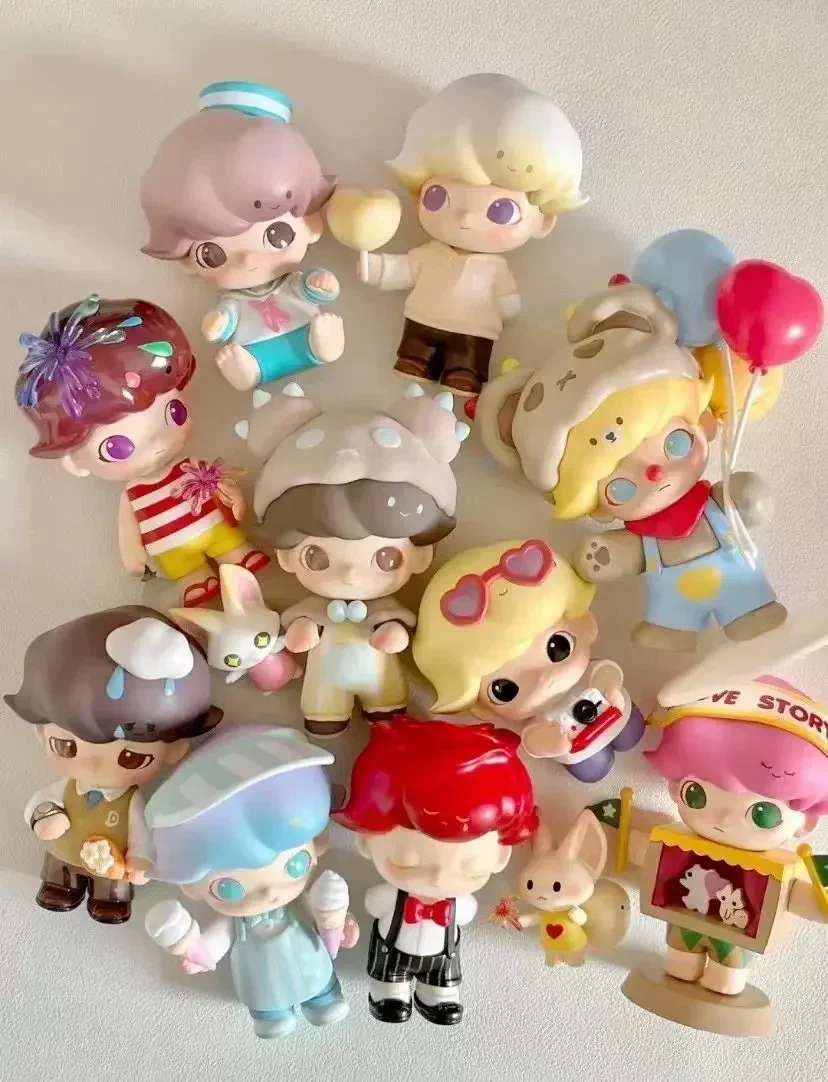 Dimoo-Mysterious Cute Tide Play Figura Toy, Data Série Dia, Decoração de Casa, Bonecas Modelo Desktop, Presente para Meninas