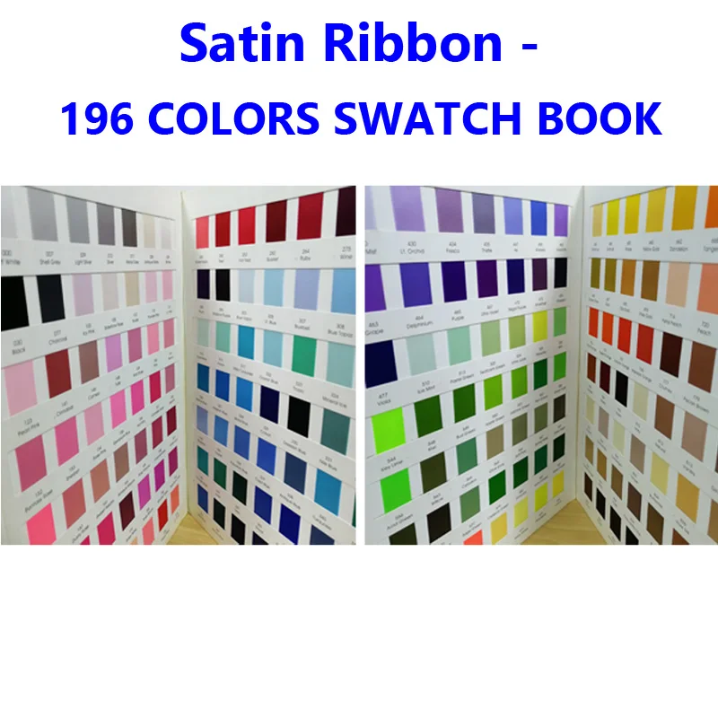 Sample Book - 84Colors Satin Ribbon / 196Colors Satin Ribbon / 196Colors Grosgrain Ribbon
