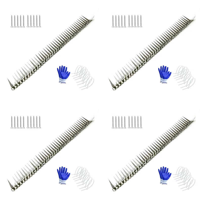 【Flash Sale】4X Anti Rat Snake Squirrel Baffle Blocks The Rat Crawling Natural Gas Water Pipe Air Conditioning Stab Cover Spikes