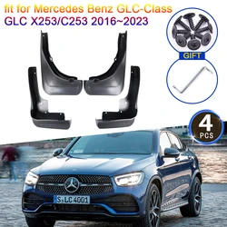 for Mercedes Benz GLC-Class GLC X253 C253 2016 2017 2018 2019 2020 2021 2022 2023 Mud Flaps Splash Guards MudGuard Front Fender