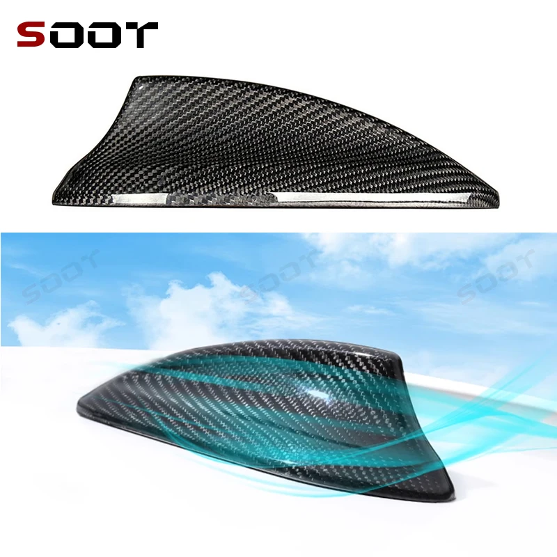 

For BMW X3 G01 G08 X4 F26 G06 X5 F15 G05 X6 G06 F16 X5M X6M Carbon fiber antenna cover shark fin signal cover decorative Auto Pa