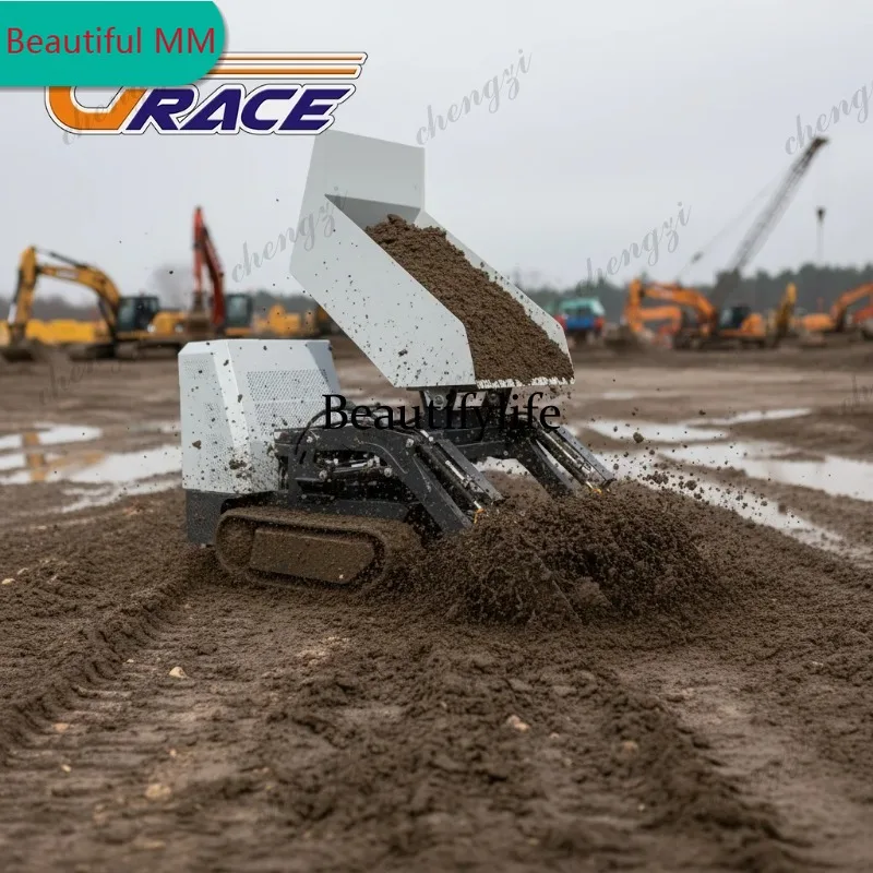M138 Customize Mini Tracked Dumper Fast Delivery Hydraulic Diesel Dump Truck Multifunctional 500kg Crawler Mini Dumper for Sale