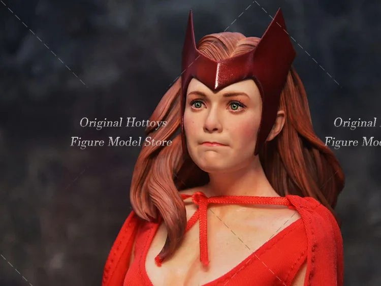 Wanda Django Maximoff Manto Vermelho Traje de combate, Soldado Feminino, Feiticeira Escarlate, Wanda Maximoff, 1/6 Escala, 12 "Action Figure Boneca