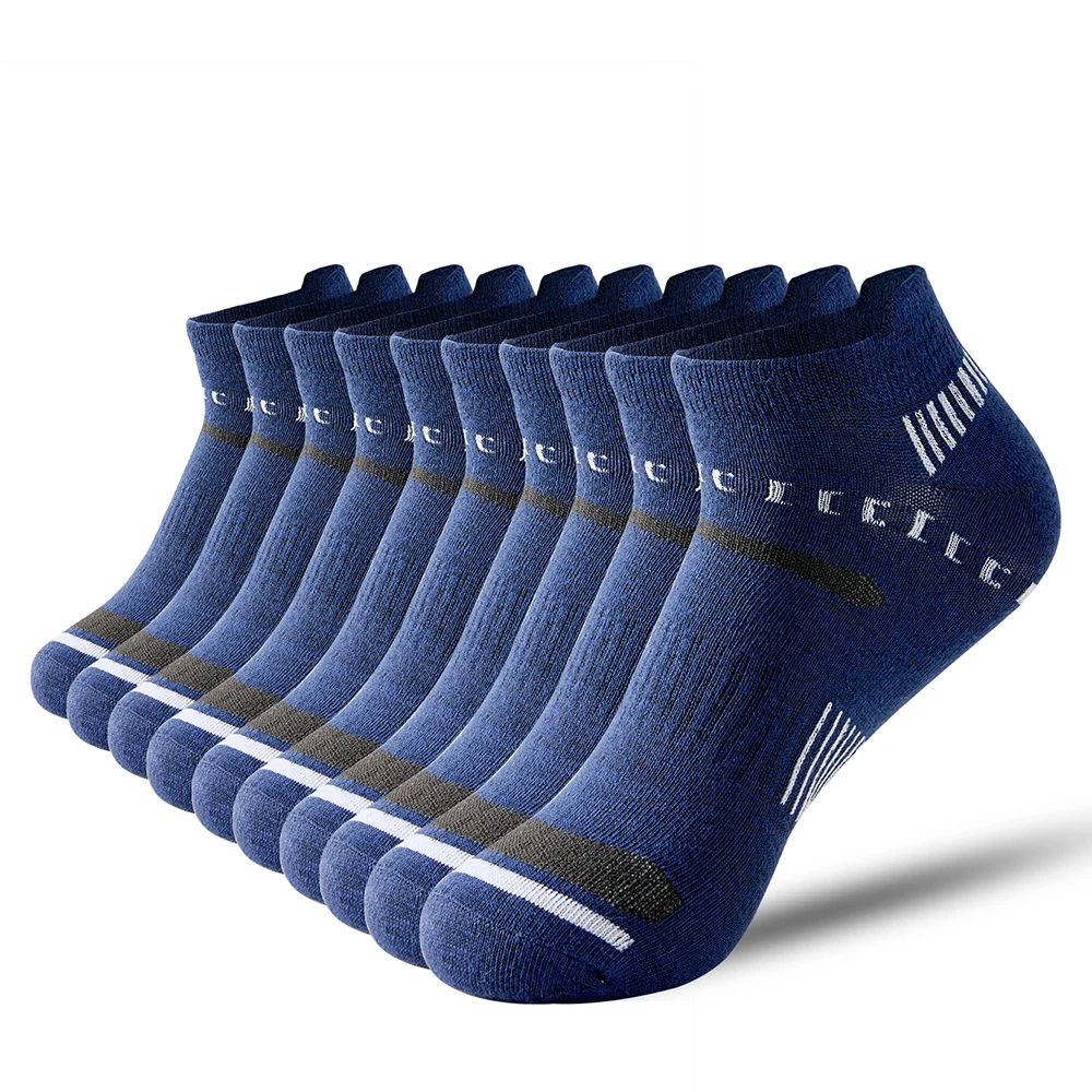 5 Paar hochwertige Herren-Söckchen für Herren, atmungsaktive Sportsocken, Mesh, lässig, sportlich, dünn geschnitten, kurze Sokken, Bootssocken, 39–44 – Detail 3