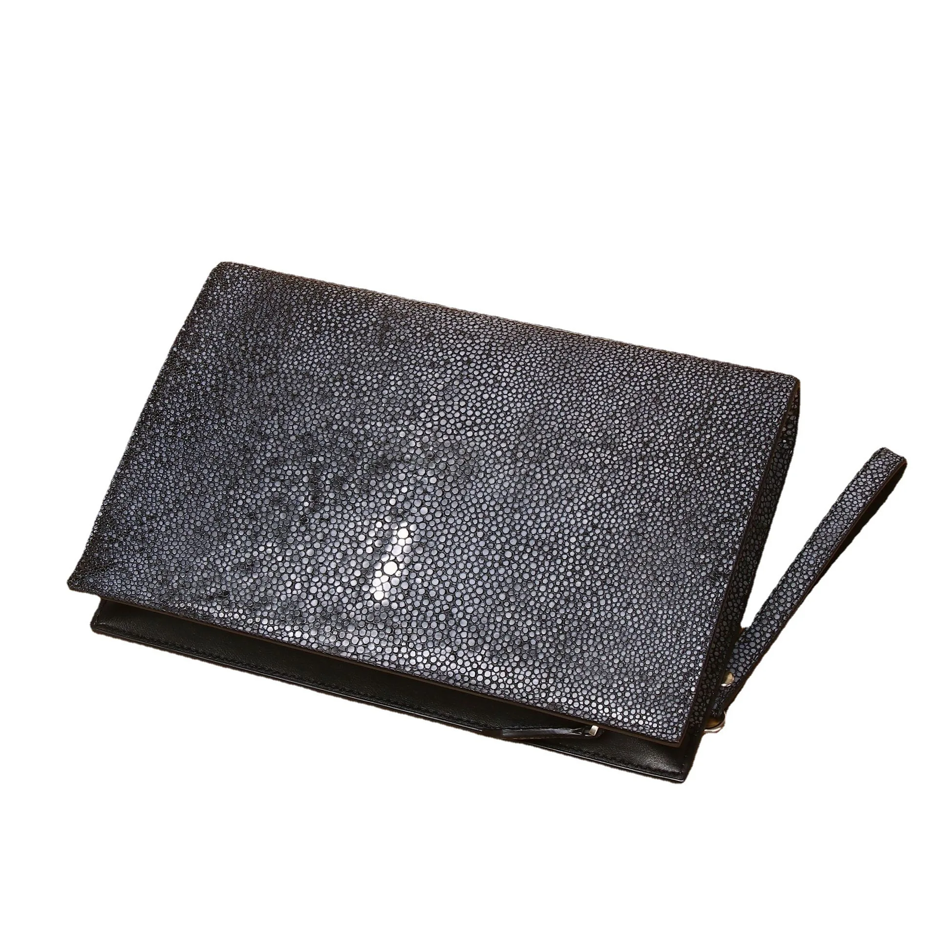 New Smooth Pearl Fish Pattern Men's High Classic Wash Big Handbag True Leather Wallet Bag Trendy Women Womens Wallets And Purses