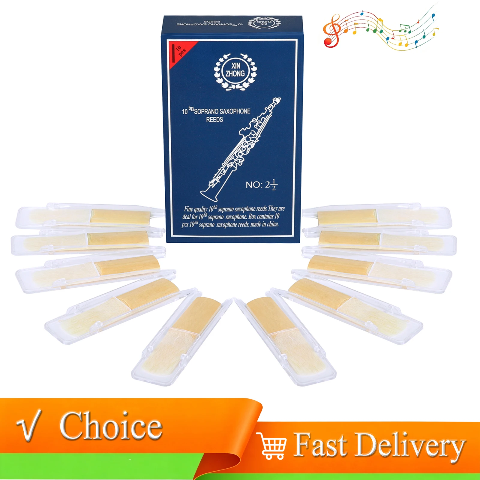 Saxophone Reeds 2.5 Bb Eb B-flat Reed Sax Whistle Woodwind Instrument Accessories for Saxophone Students Performance Practice