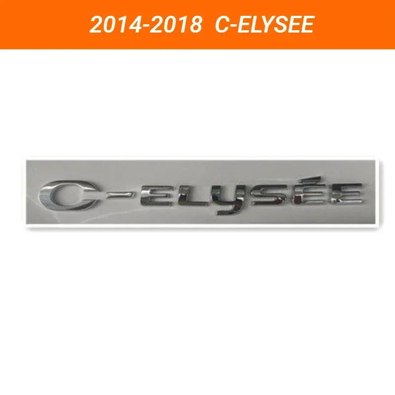 ABS Car Trunk Emblem Rear Badge Decal for Citroen Logo C-ELYSEE 2014 2015 2016 2017 2018 Sticker Auto Modification Accessories