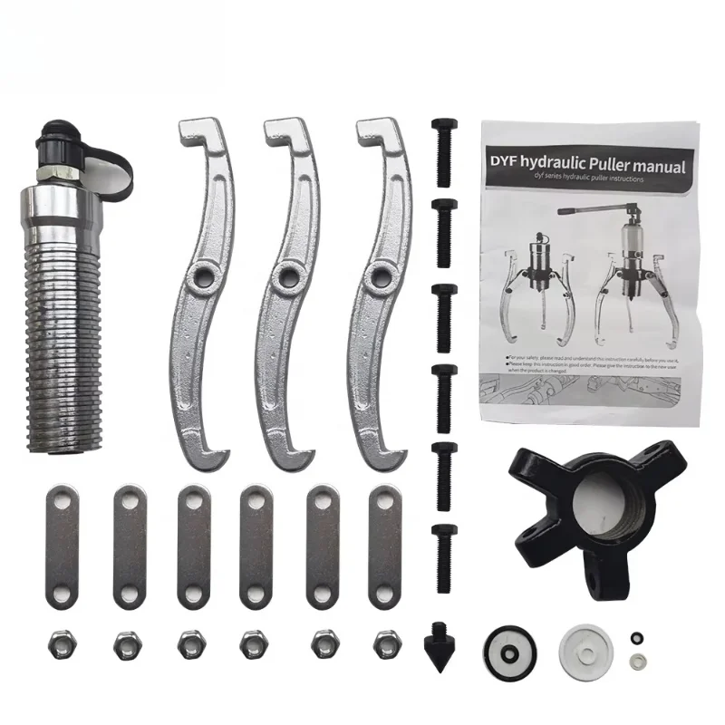 Hydraulic Gear Puller 5T 10T 15T Capacity Three Jaw Design Bearing Removal Tool With Manual Pump