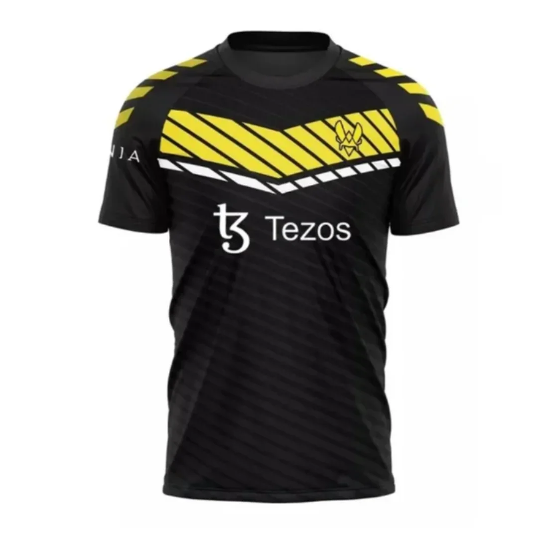 Lesson Vitality Men's Gaming Team CSGO Esports Zywoo Short sleeved T-shirt Summer Clothing New Collection