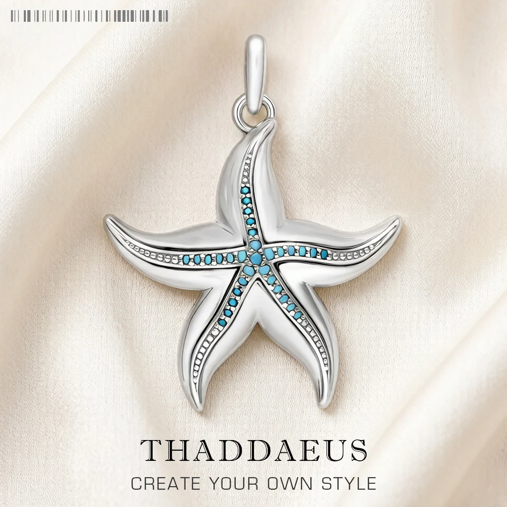 Anhänger Oceanstar Sommer brandneuer edler Schmuck Europa 925er Sterlingsilber Geschenk für Damen Herren