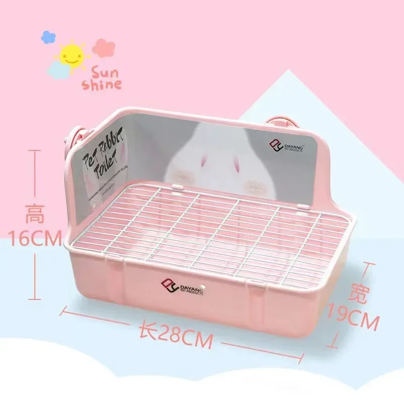 Hamster Cat Rabbit Toilet Pet Litter Corner Trays Indoor Clean Guinea Pig Potty Small Training Defecation Small Animal Toilet