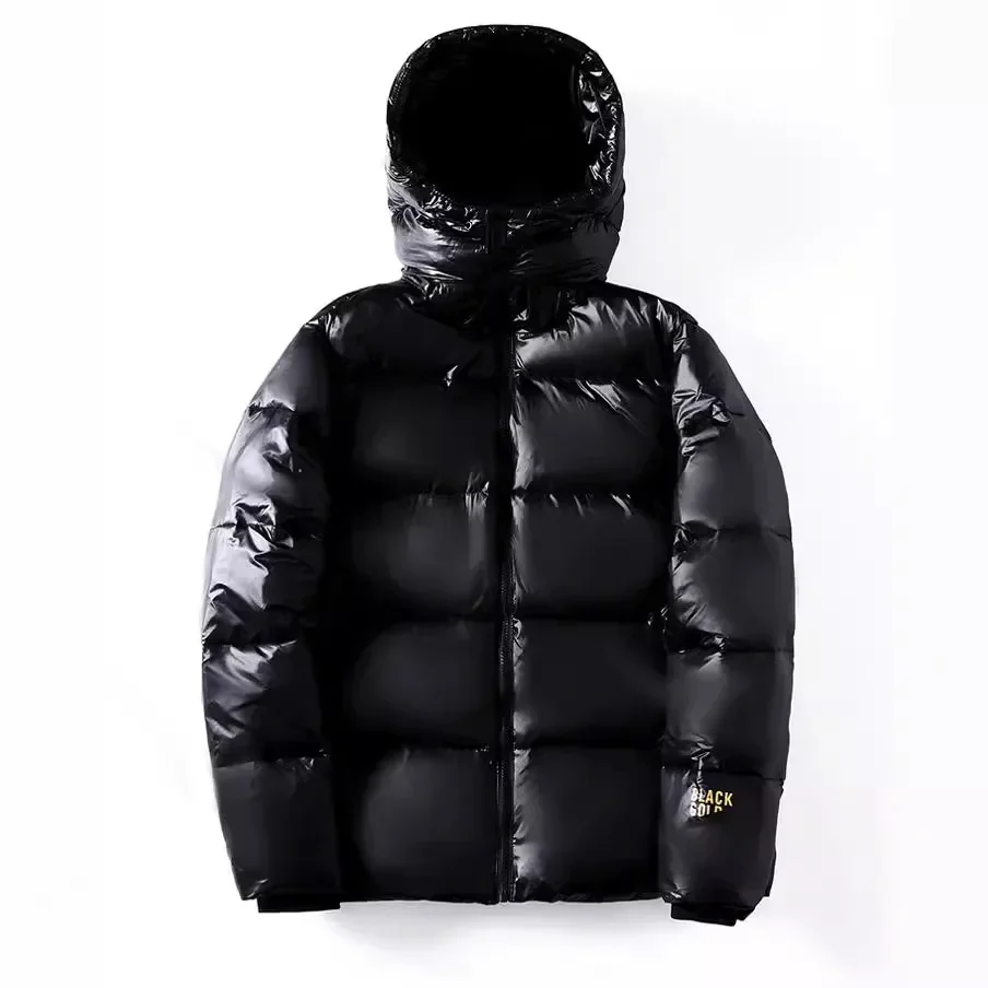 -30° Men`s duck down Jacket Couples Black Gold Coat Women Thickened Fashion parkas Female Hooded Waterproof Outerwear Snow Wear