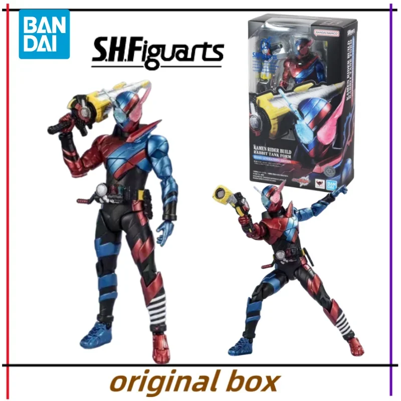 

Bandai Figure Model MASKED RIDER Anime Build Rabbit Tank Form Heisei Generations Edition SHF Anime Toys Gift for Kids Genuine