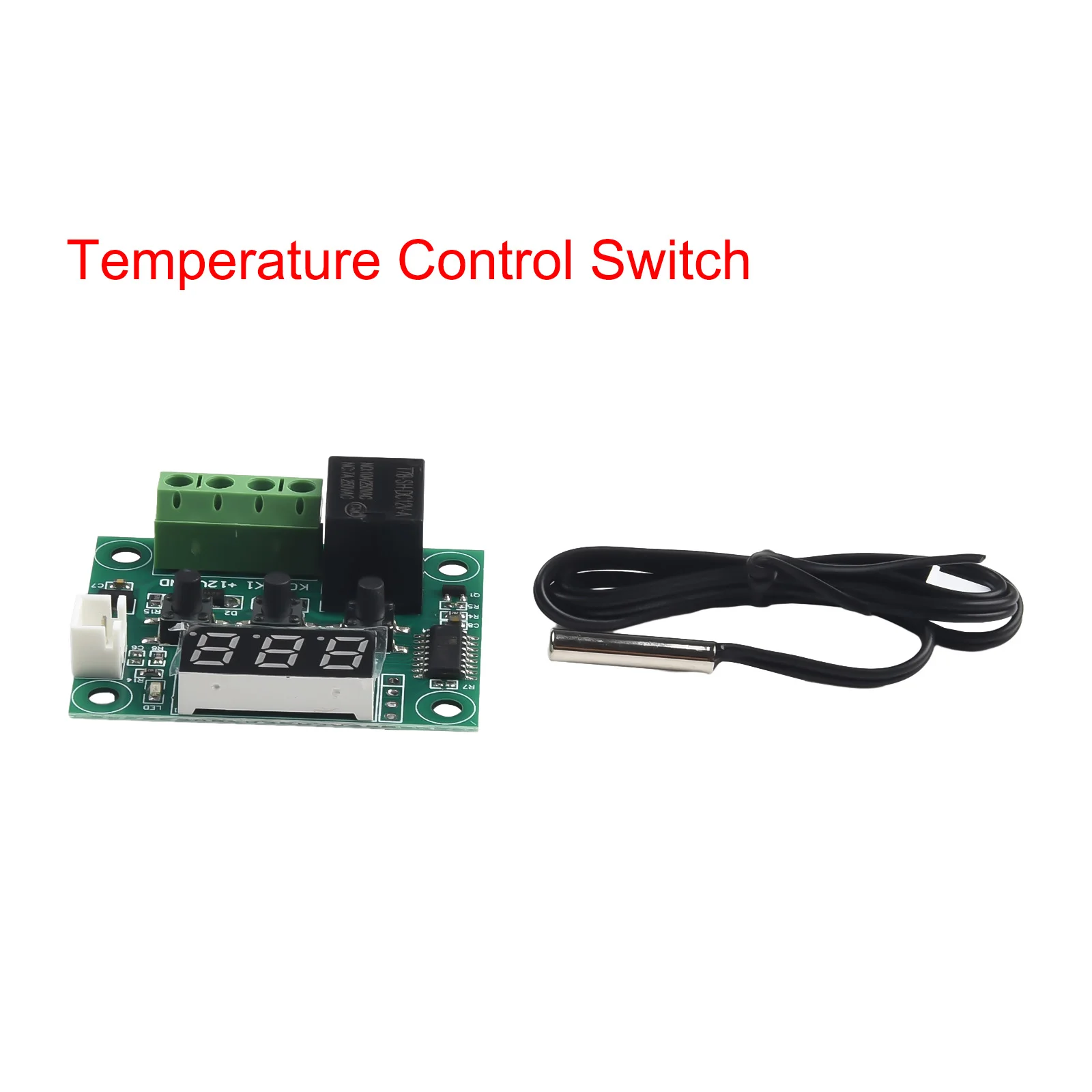 W1209 Controller Module 20A Relay DC 12V Digital Temperature Controller Temp Control Switch Heat Cool Temp Control Board