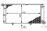 Store code: 8MK376712-294 for engine water radiator (air conditioning/manual) 190 W201