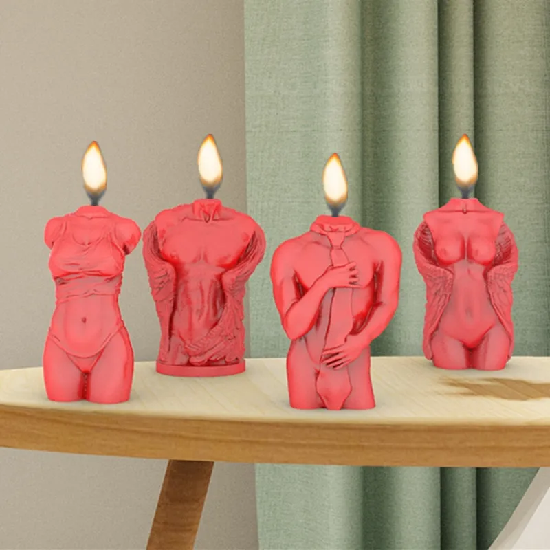 

Sexy Club Style Body Candle Silicone Mold for Handmade Desktop Decoration Gypsum Epoxy Resin Aromatherapy Candle Silicone Mould