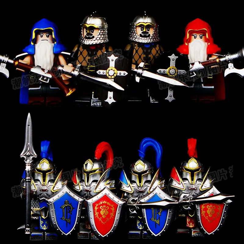 New Figures Third Party World Stormwind Alliance Soldiers Knights Orcs Building Blocks Dolls Assembling Toys for Children Gifts