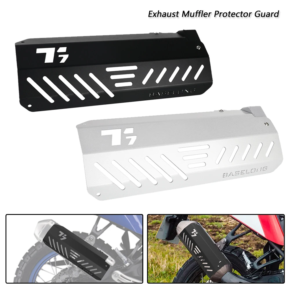 

Motorcycle Exhaust Pipe Heat Shield Cover Muffler Protector Guard For Yamaha Tenere 700 T7 Rally 2019 2020 2021 2022 2023 2024