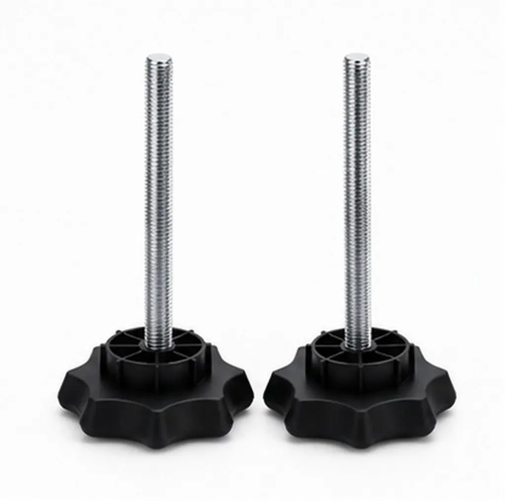 2Pcs Car Spare Tire Mounting Bolt Fastening Hardware Robust High-Strength Construction Universal Compatibility Quick