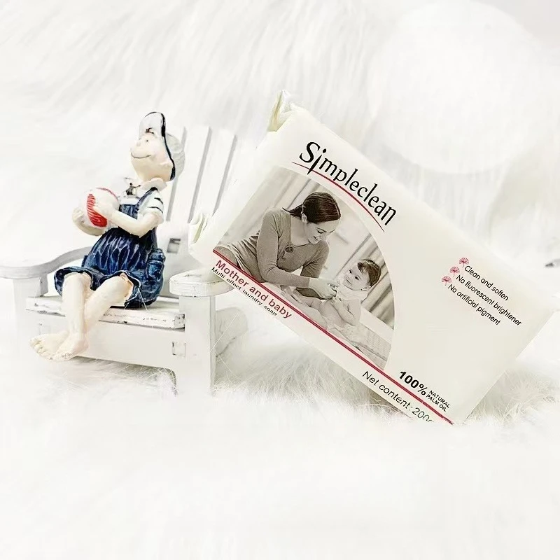 Indonesia Simpleclean Laundry Soap 200g - Old-Fashioned Multi-Effect Bar, Powerful Yet Gentle Decontamination & Color Safe