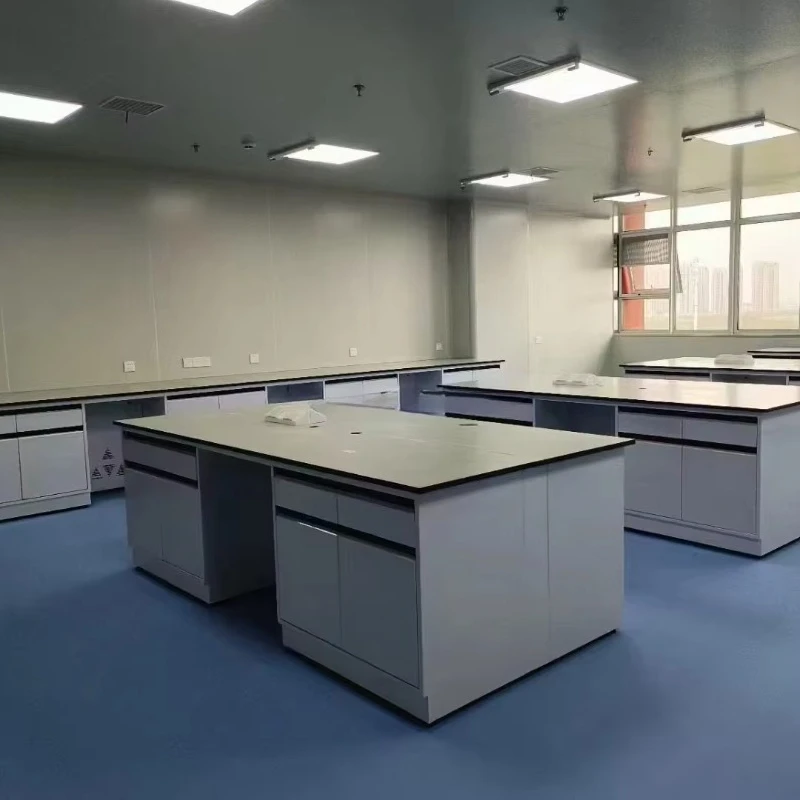 

All-steel workbench for laboratory Laboratory workbench furniture
