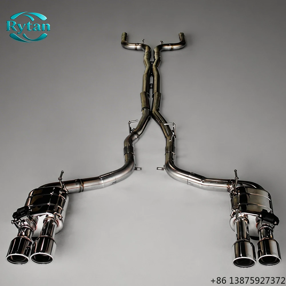 

Выхлопная система Rytan Valvetronic из нержавеющей стали 304 с клапаном, Catback, для 3.0T 2020 года