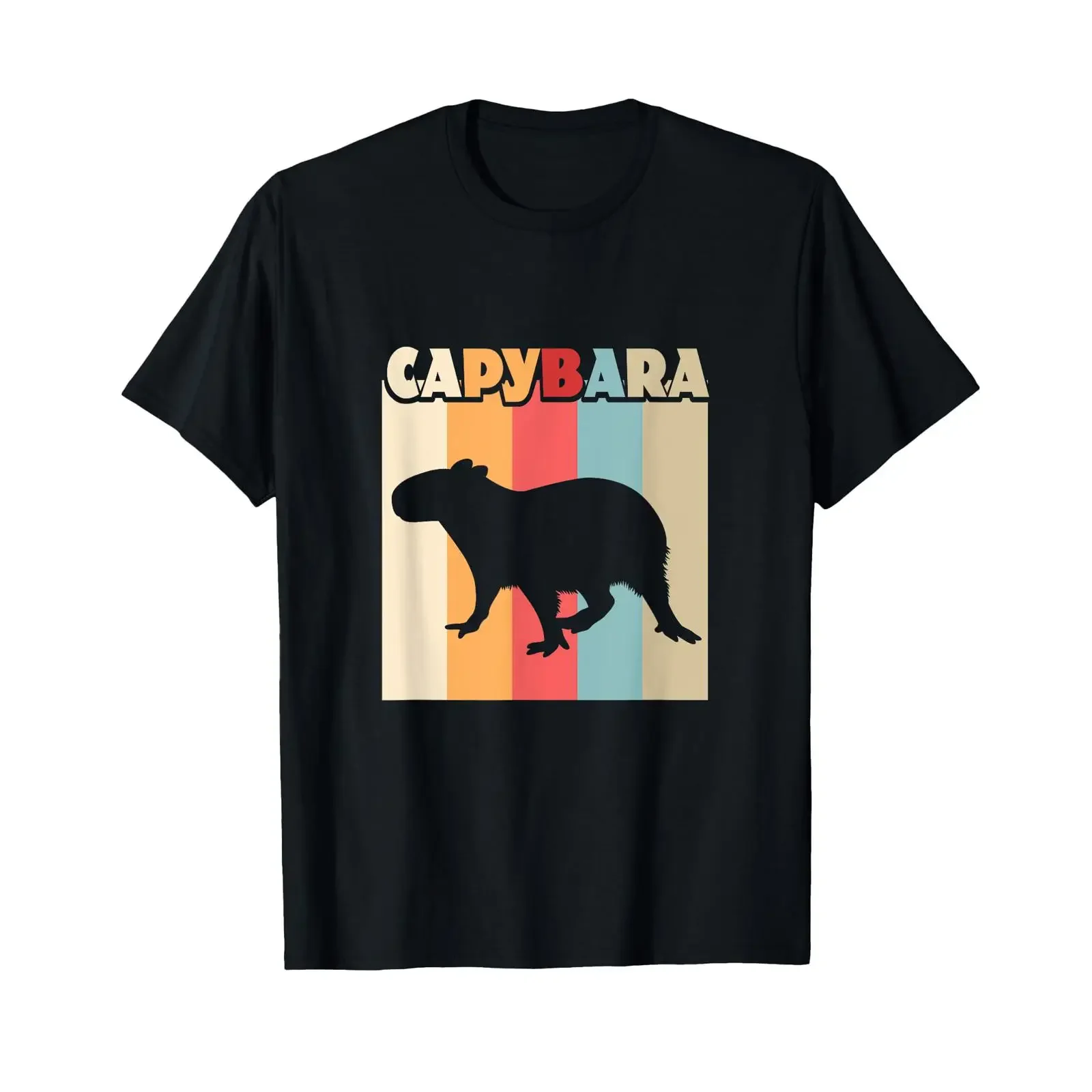 Capybara Vintage Nagetier Wasserschwein Haustier Geschenk T Shirt vintage Washed Stylish Comfortable Breathable Soft graphic