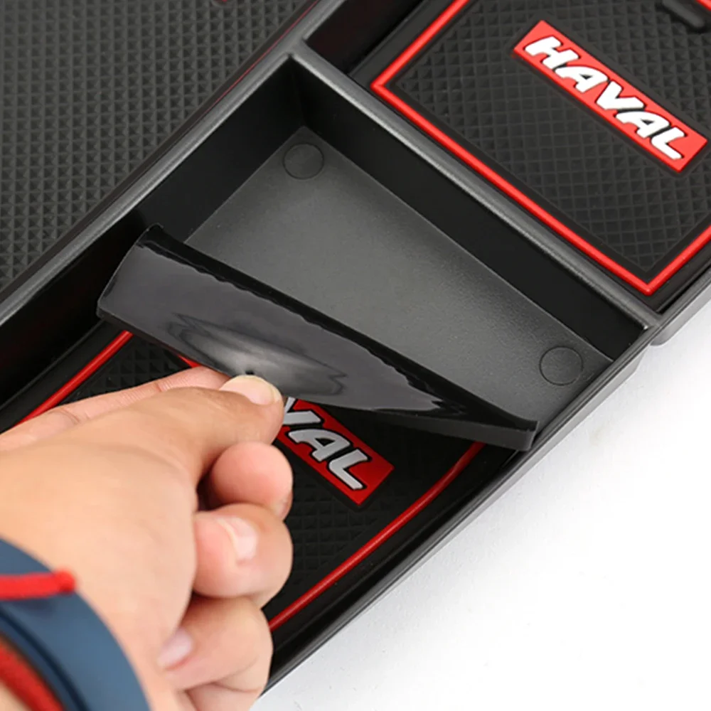 جديد لـ Haval H6 3rd Gen 2021-2024 صندوق تخزين سفلي للتحكم المركزي مادة ABS لوازم التعديل الداخلي توسيع المساحة