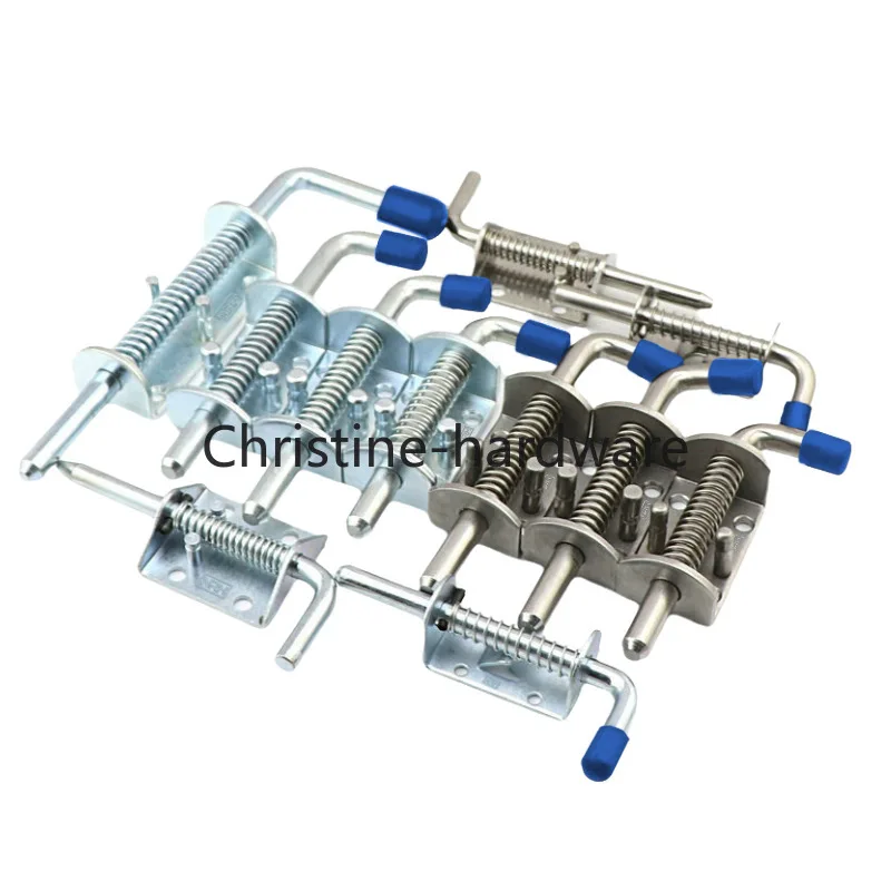 

2PCS Thickened Spring Bolt Truck Compartment Heavy-duty Industrial Machinery Equipment Cabinet Door Iron Bolt Hardware Accessori