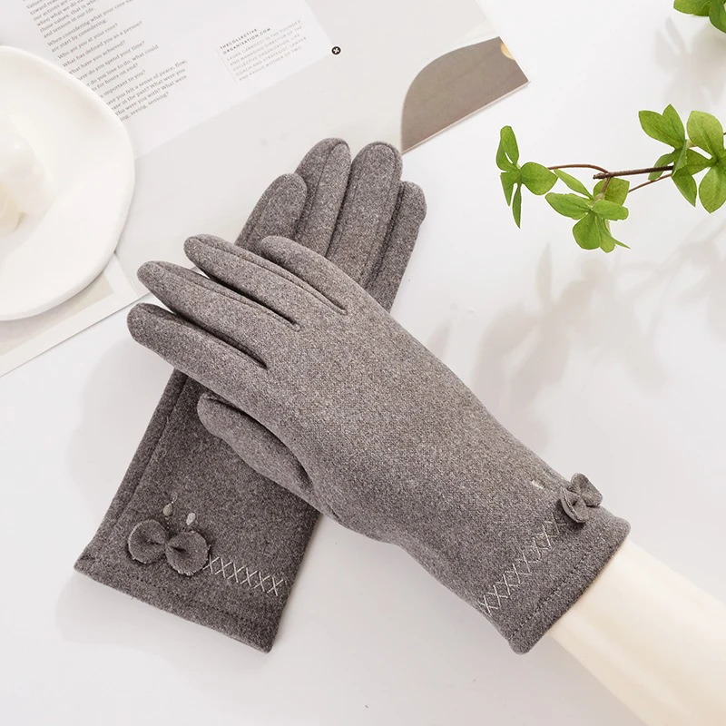 Gants d'équitation en plein air rembourrés coupe-vent pour femmes, gants de sport chauds, sourire de lapin, UNIS issement du froid, automne et hiver, nouveau, 2025