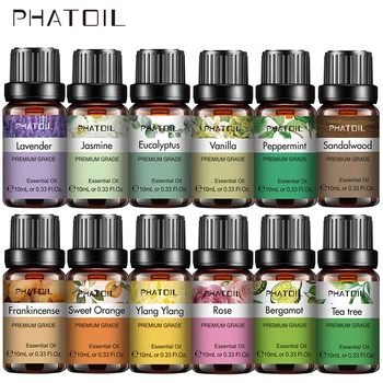 10ml Lavender Essential Oils Pure Natural for Diffuser humidifier Aromatherapy Jasmine Vanilla Aroma Oil DIY Candle Soap 1