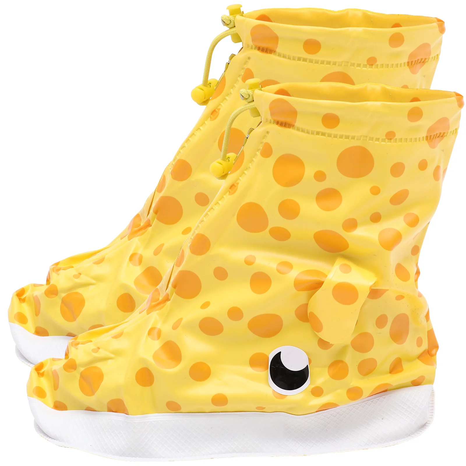 

Pair of Waterproof Anti-Slip Shoe Covers Yellow Small Deer Pattern L Rain Shoe Protector for Outdoor Daily Activities