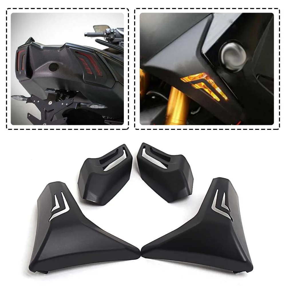 

Motorcycle Accessory Turn Signal Light Cover Front Rear Tail Shell LED Flashing Light Cover For Yamaha TMAX530 T-MAX 530 2017-19