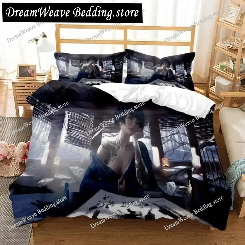 

Sexy Beauty Charm Soft and Comfortable Comforter Bedding Sets Quilt Cover and Pillowcase Complete Size Customizable Luxury Gift9