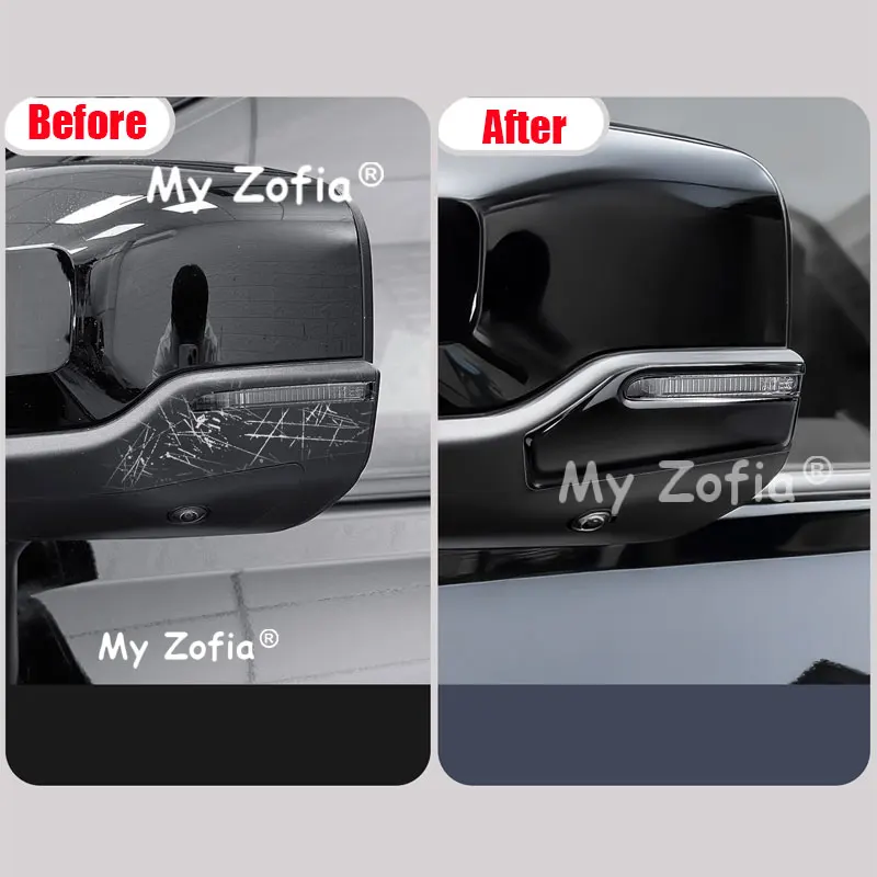 For Toyota RAV4 XA60 2026 2027 Car Side Rearview Mirror Anti-Collision Strip Soft Rubber Shockproof Edge Guard Trim Accessories