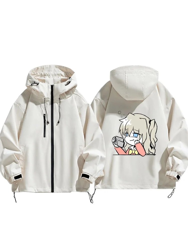 Charlotte Collaborative Edition Windjacke Jaet Oberbekleidung Reißverschluss Dekoration Polyester Jugend Faion Outdoor Frühling Herbst