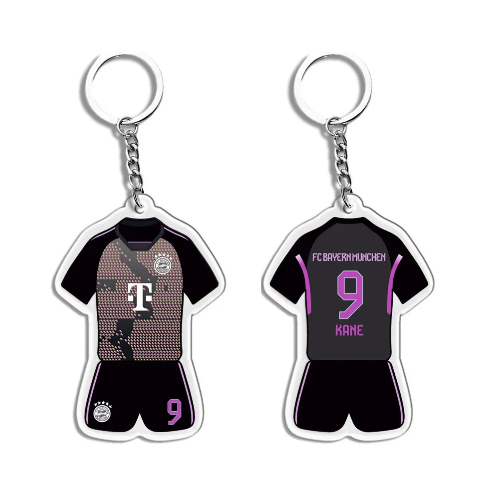 23 24 League Jersey Keychain Germany Dortmundes Bayernes KANE MULLER  Fans Football Birthday Gift Children Adult Party pendant