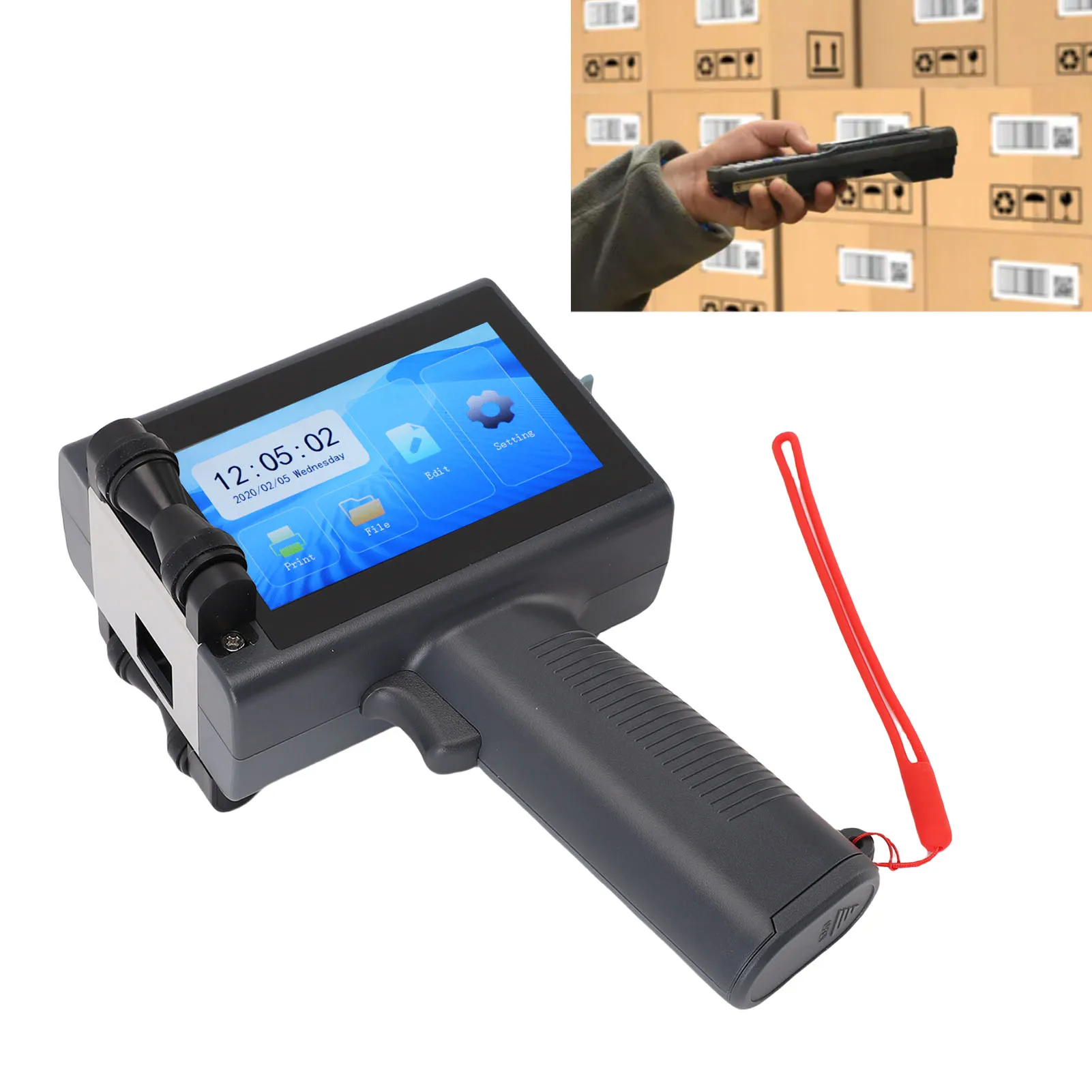 

T10 Handheld Inkjet Printer Handheld Inkjet Printer 12.7mm 4.3mm Touchscreen Portable Multifunctional Handheld Printing Machine