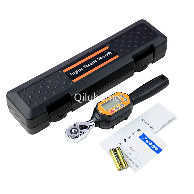 Adjustable Replaceable Plug Short Handle Electronic Digital Display Torque Wrench Adjustable Torque Preset Small Wrench