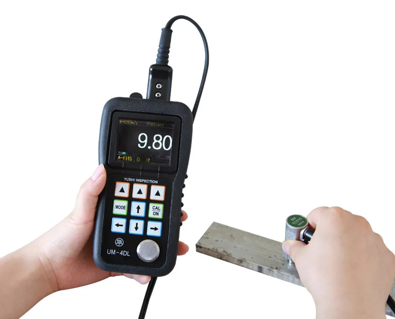 Yushi UM-4DL Ultrasonic Thickness Gauge Through Coating Function and a Scan snapshot 10800 Storage Communicate to the Computer