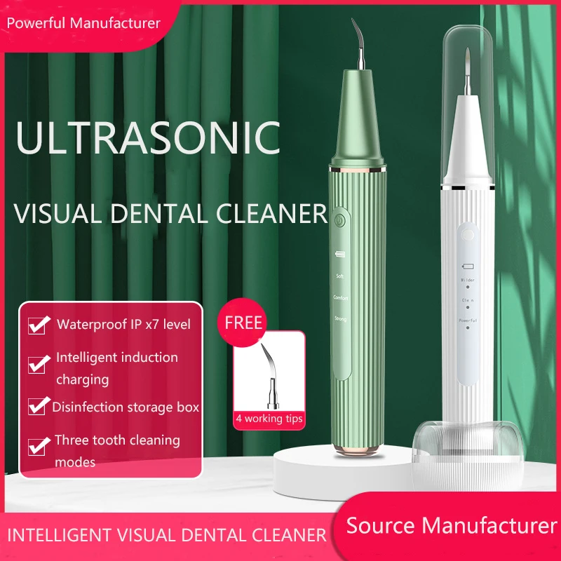 

300000 Pixel Ultrasonic Dental Cleaner With Camera Removing Tartar Clean Dental Calculus Refresh Oral Care Teeth Base Charging