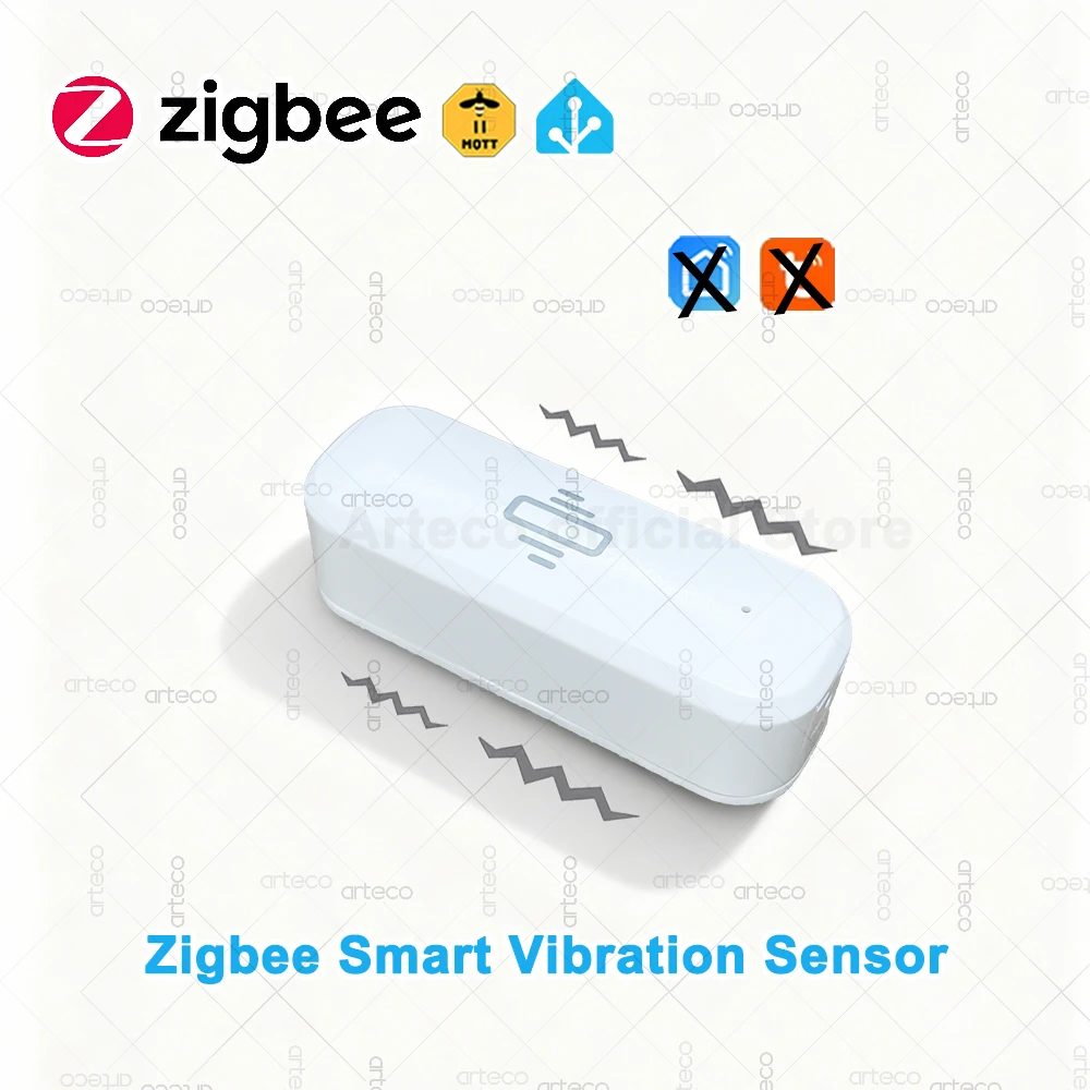 ZigBee 스마트 진동 센서 실시간 진동 모니터 센서 보안 보호 Zigbee2MQTT 홈 어시스턴트와 호환 가능