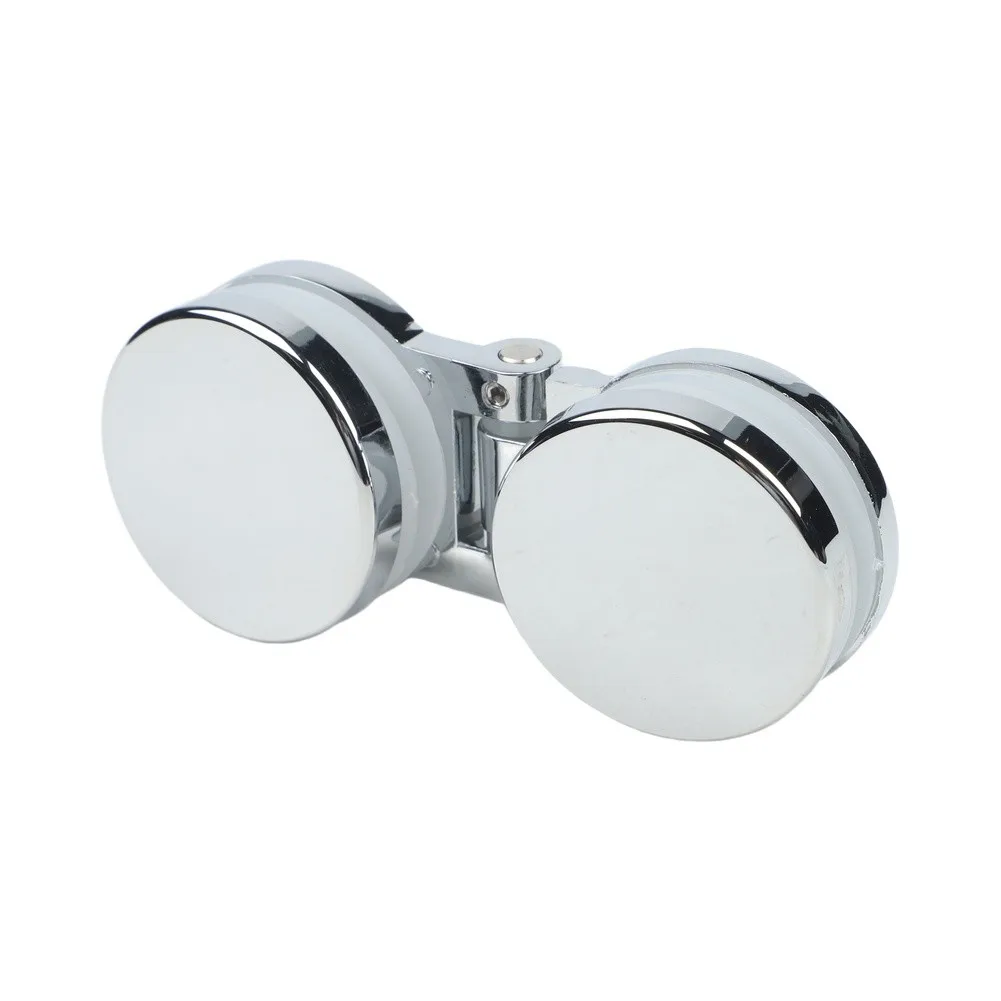 

180 Degree Rotation Frameless Glass Door Hinge for Sink Shower Tray Screen with Corner Clamp Fasteners and Zinc Alloy Clamp