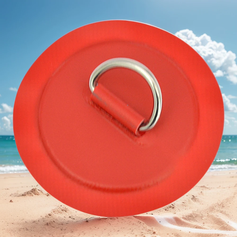 8cm D-Ring Patch D Ring Pad Round Shape Stand Up Paddle Ring Patch Seawater D-Ring PVC Patch for Inflatable Boat Kayak