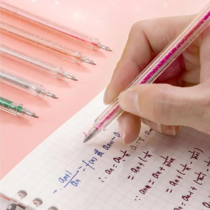 مجموعة أقلام جل لامعة ، أقلام جل فنية مع تألق ، حبر ناعم متعدد الألوان ، لوازم فنية للعبث