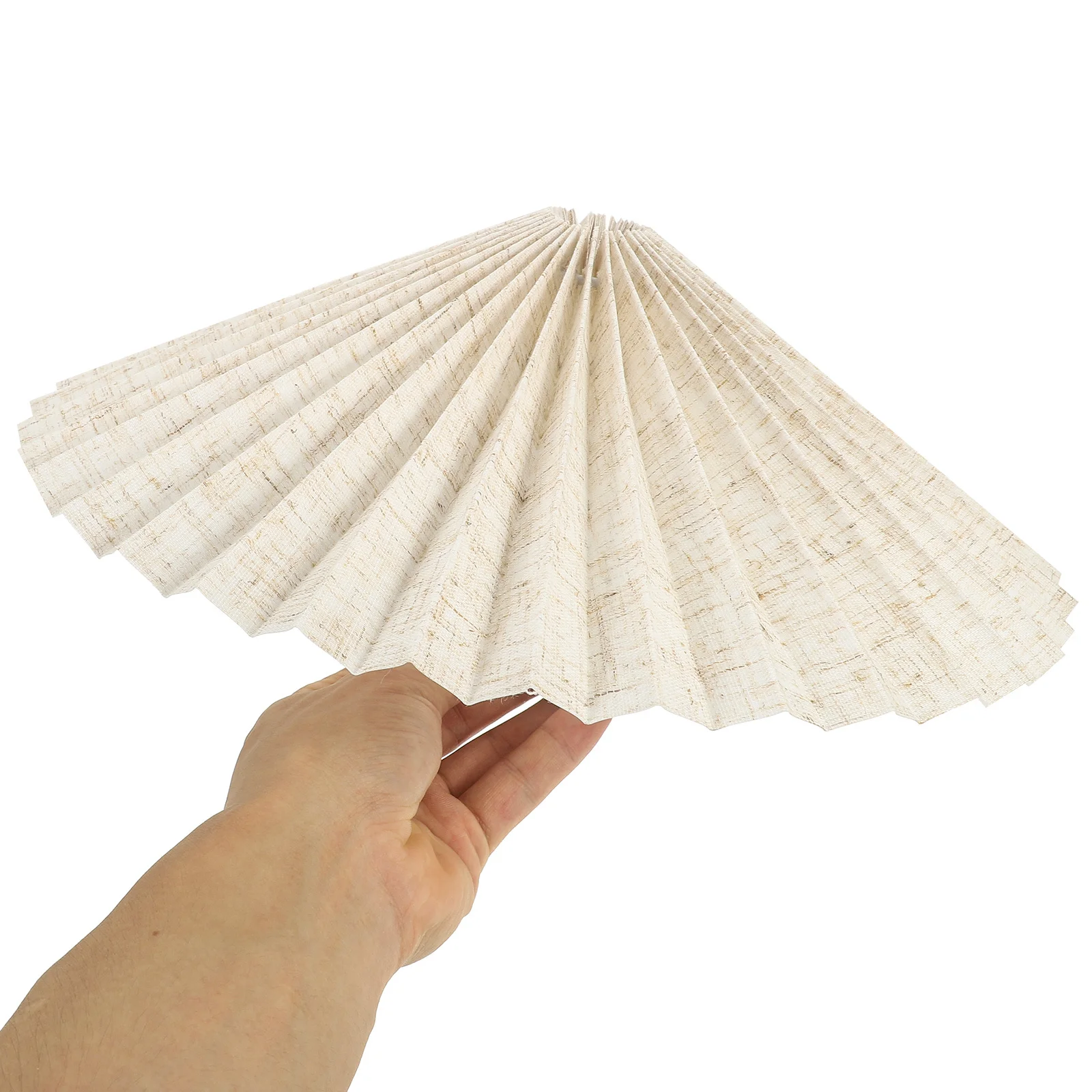 

Pleated Fabric Lamp Shade Replacement Modern Pendant Light Cover Stable Material for Desk Floor and Table Lamps