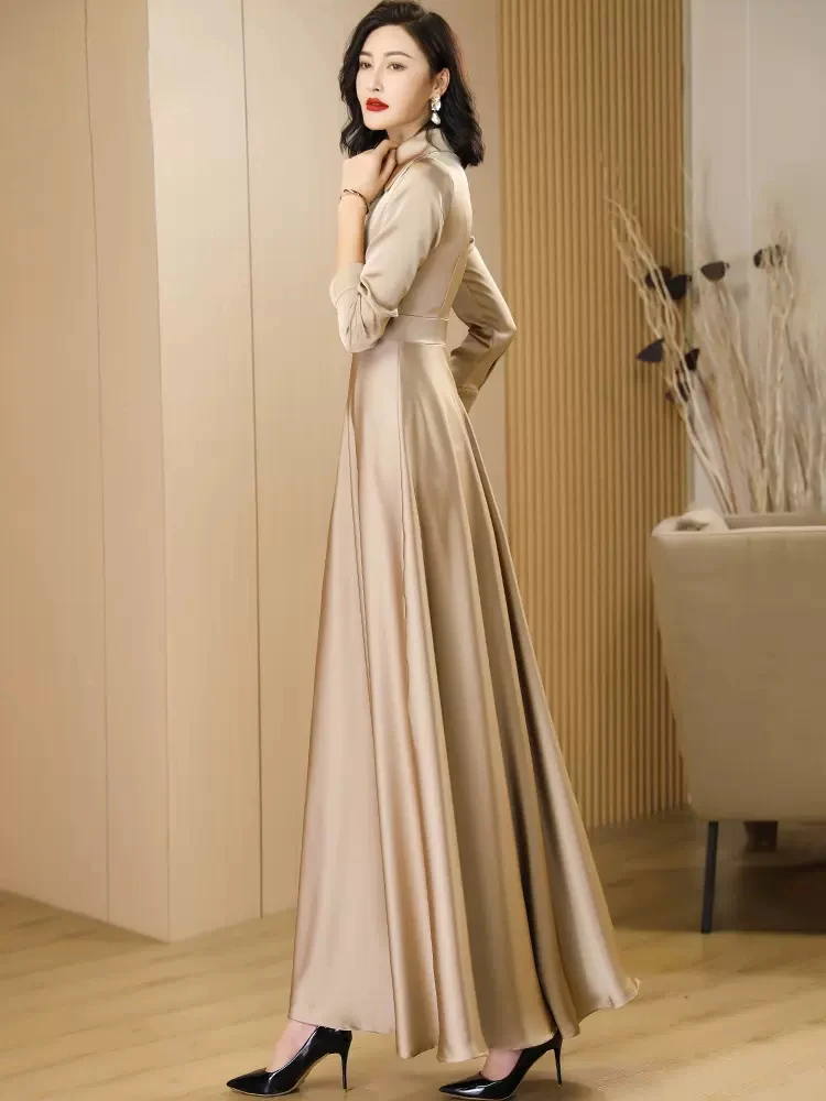 champagne long sleeve sequin dress LaDivine B8422 Prom Dress - Burgundy