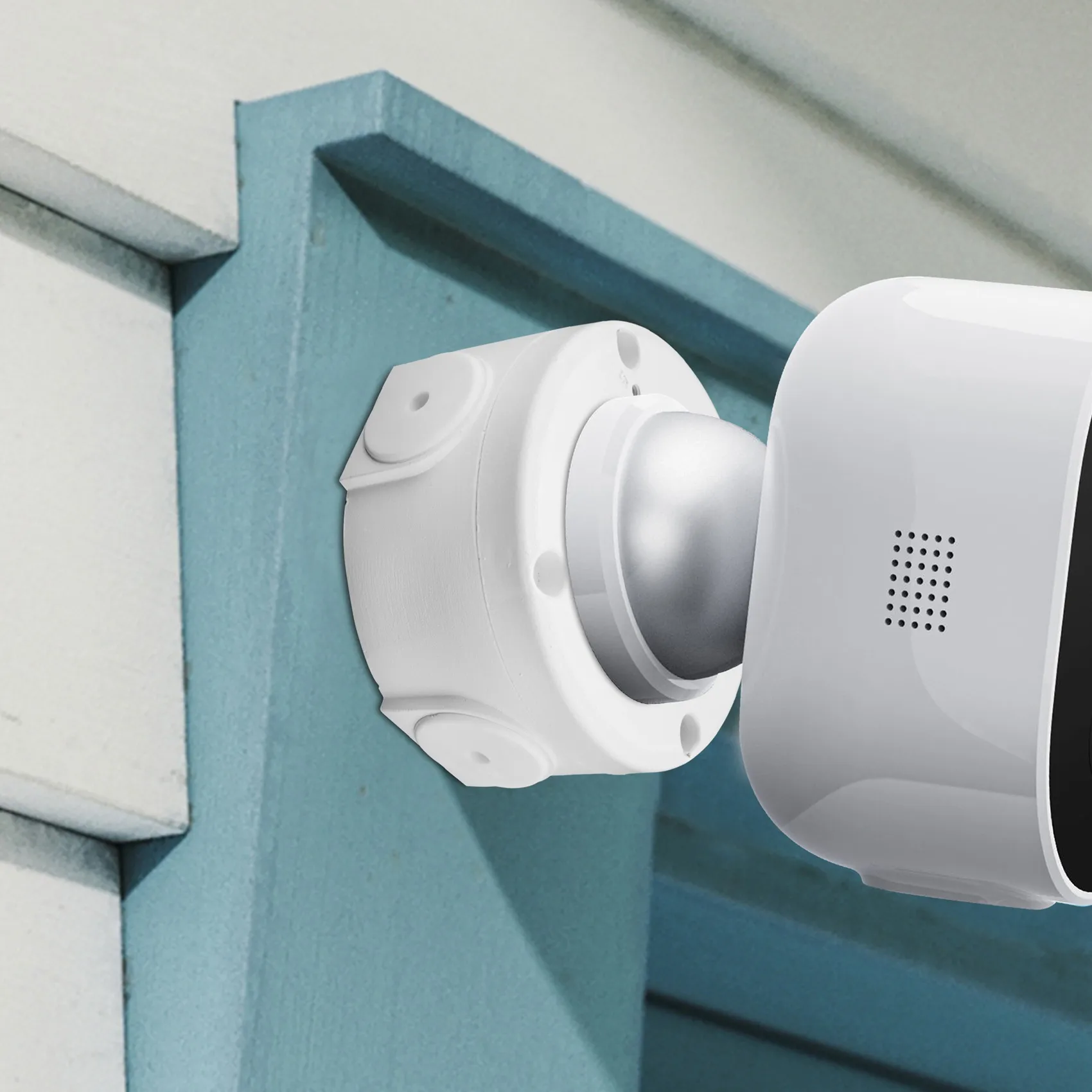 AEE7-Universal Security Camera Junction Box Mount Bracket,Outdoor Use Waterproof Wall Ceiling Mount Cable Base Boxes